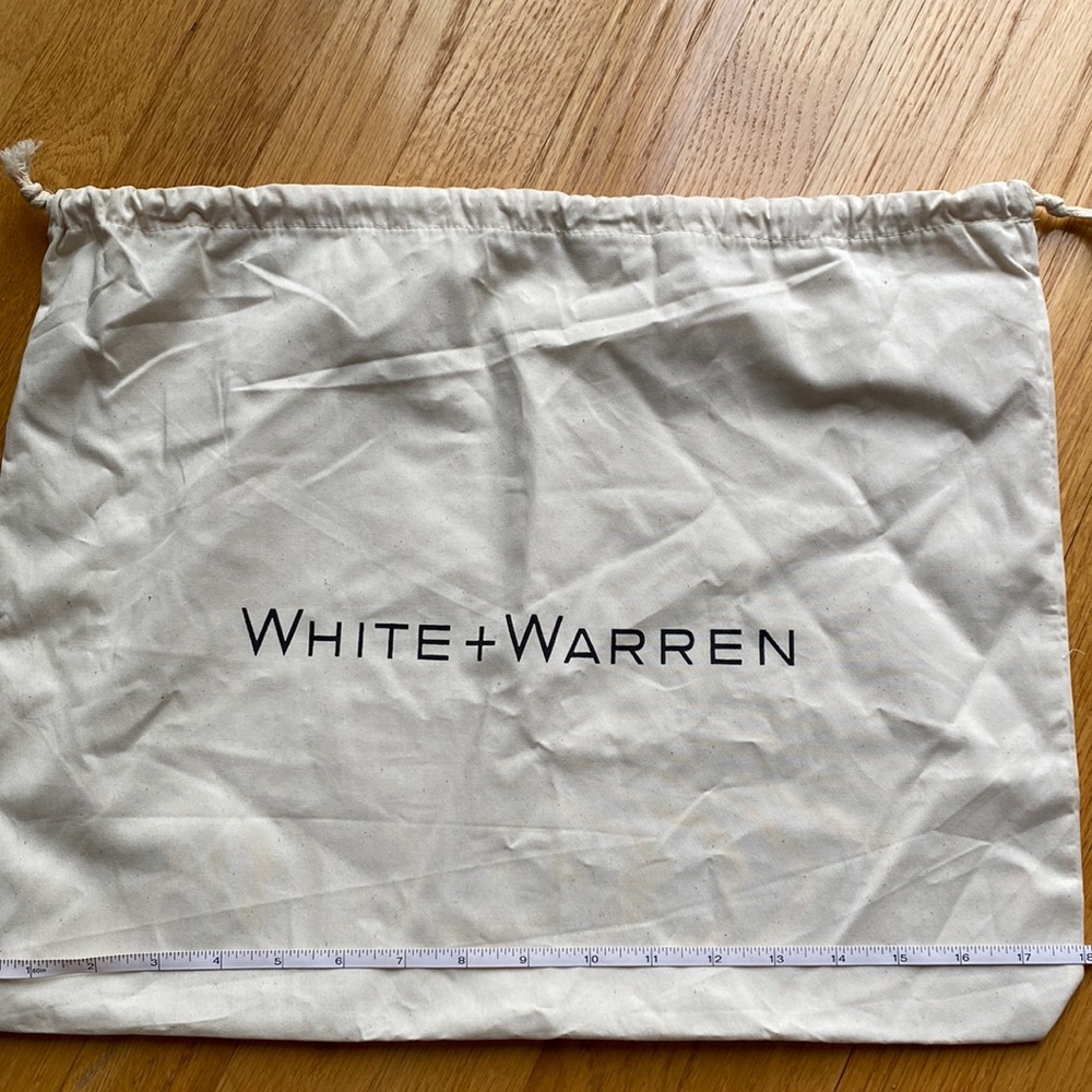 White + warren dust bag drawstring